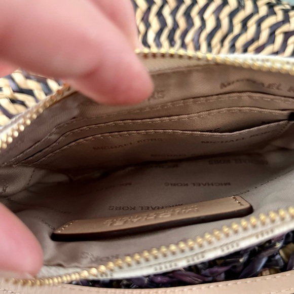 Michael Kors Logo Wristlet- Vanilla Acorn - Picture 6 of 7